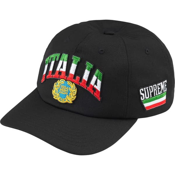 Supreme Italia 6-Panel - Black (front)
