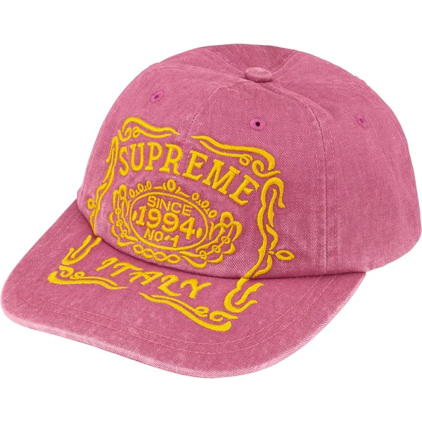 Supreme Italy 6-Panel - Rose (front)