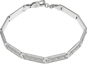 Supreme Jacob &amp; Co Logo Link Bracelet (Sterling Silver)