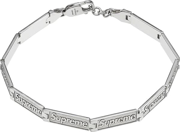 Supreme Jacob &amp; Co Logo Link Bracelet (Sterling Silver) - Product Image