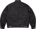 Supreme Jacquard Logos Denim Trucker Jacket - Black (front)