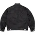 Supreme Jacquard Logos Denim Trucker Jacket - Black (front)