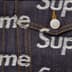 Supreme Jacquard Logos Denim Trucker Jacket - Rigid Indigo (front)