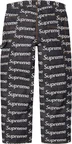 Supreme Jacquard Logos Double Knee Denim Painter Jean - Rigid Indigo (front)