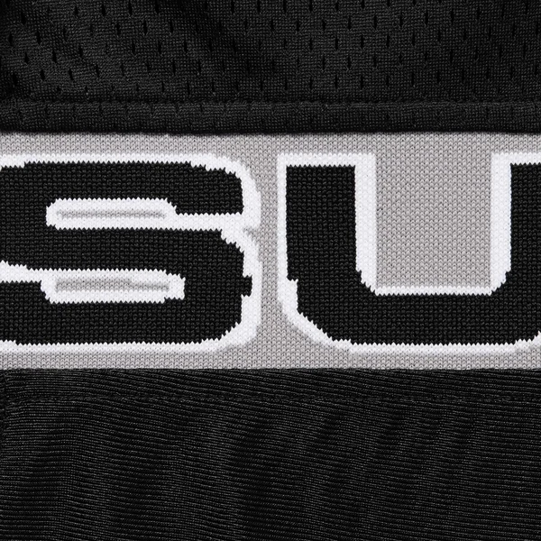 Supreme Jacquard Rib Football Jersey - Black (front)