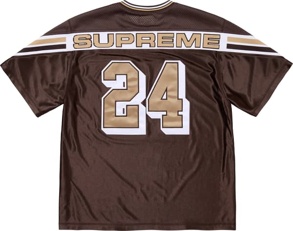 Supreme Jacquard Rib Football Jersey - Brown (front)