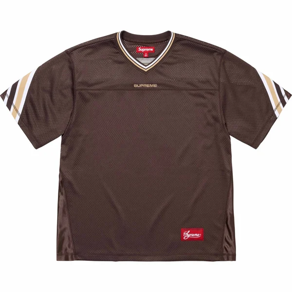 Supreme Jacquard Rib Football Jersey - Brown (front)