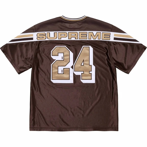 Supreme Jacquard Rib Football Jersey - Brown (front)