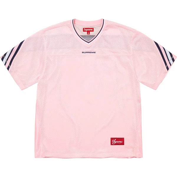 Supreme Jacquard Rib Football Jersey - Pink (front)