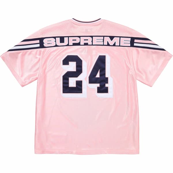 Supreme Jacquard Rib Football Jersey - Pink (front)