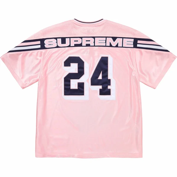 Supreme Jacquard Rib Football Jersey - Pink (front)