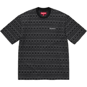 Supreme Jacquard Scarab S/S Top Black