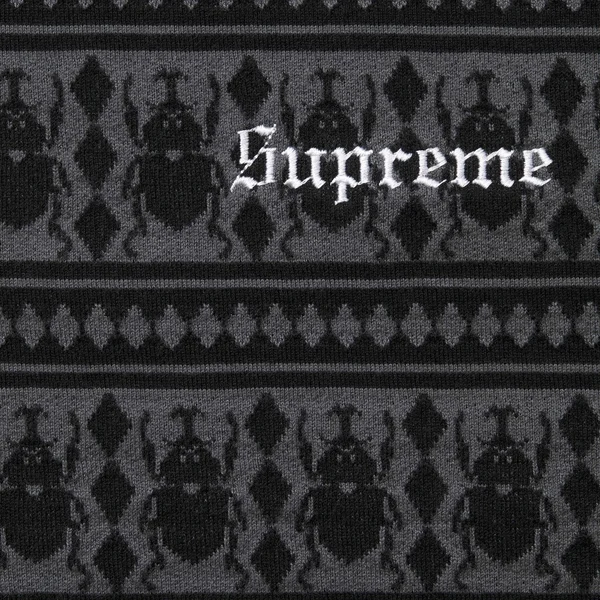 Supreme Jacquard Scarab S/S Top - Black (front)