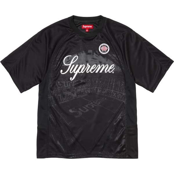Supreme Jacquard Soccer Jersey - Black (front)