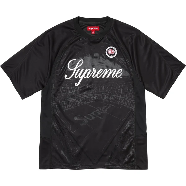 Supreme Jacquard Soccer Jersey - Black (front)