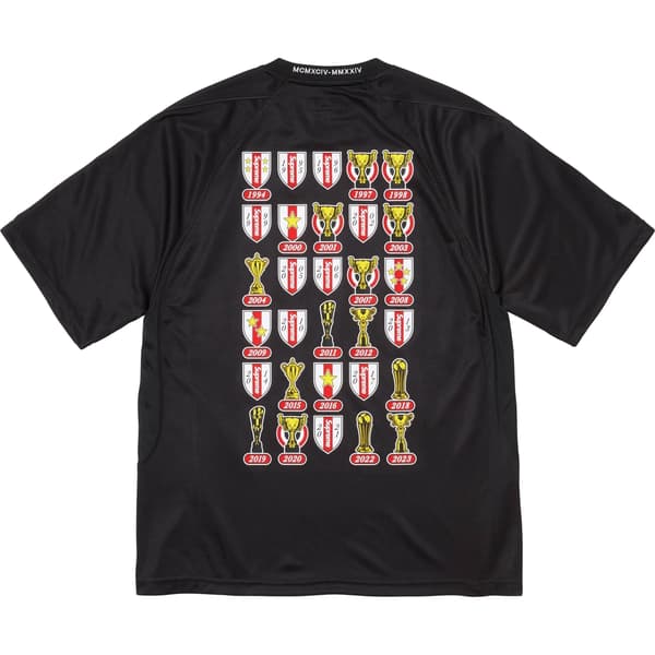 Supreme Jacquard Soccer Jersey - Black (front)