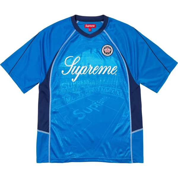 Supreme Jacquard Soccer Jersey - Blue (front)