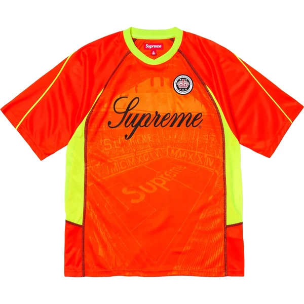 Supreme Jacquard Soccer Jersey - Orange (front)