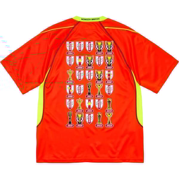 Supreme Jacquard Soccer Jersey - Orange (front)