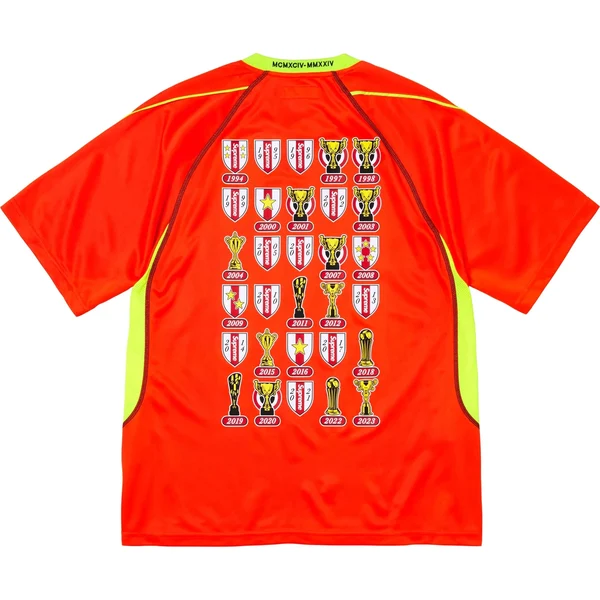Supreme Jacquard Soccer Jersey - Orange (front)