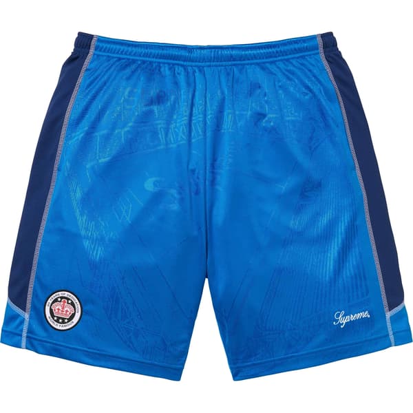 Supreme Jacquard Soccer Short - Blue (front)