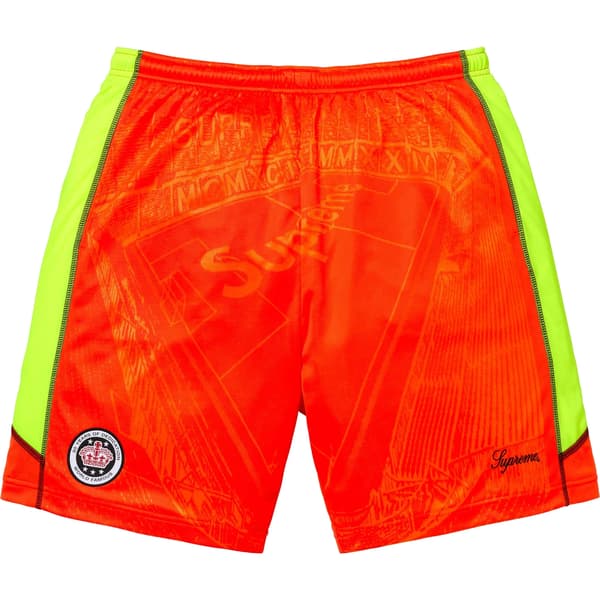 Supreme Jacquard Soccer Short - Orange (front)