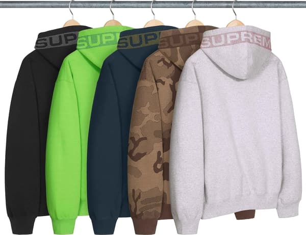Supreme Jacquard Stripe Hooded Sweatshirt - Product Image