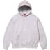 Supreme Jacquard Stripe Hooded Sweatshirt - Ash Grey (front)