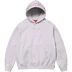 Supreme Jacquard Stripe Hooded Sweatshirt - Ash Grey (front)
