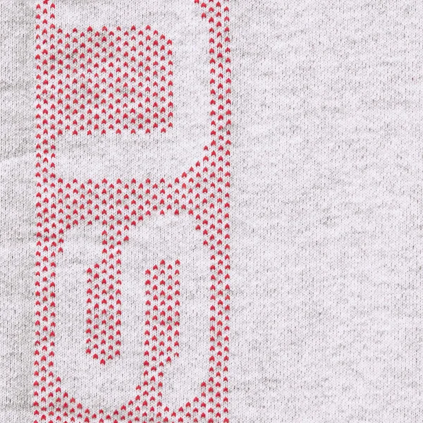 Supreme Jacquard Stripe Hooded Sweatshirt - Ash Grey (front)