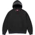 Supreme Jacquard Stripe Hooded Sweatshirt - Black (front)