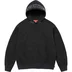 Supreme Jacquard Stripe Hooded Sweatshirt - Black (front)