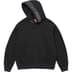 Supreme Jacquard Stripe Hooded Sweatshirt - Black (front)