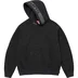 Supreme Jacquard Stripe Hooded Sweatshirt - Black (front)