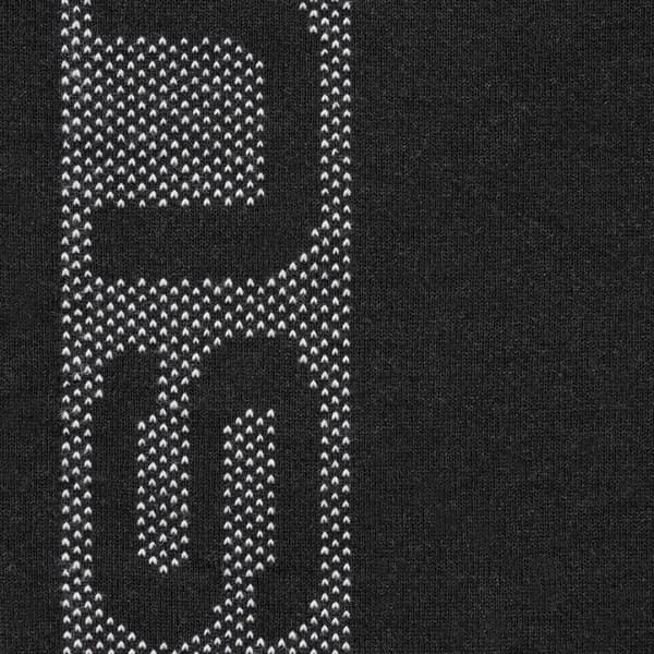 Supreme Jacquard Stripe Hooded Sweatshirt - Black (front)