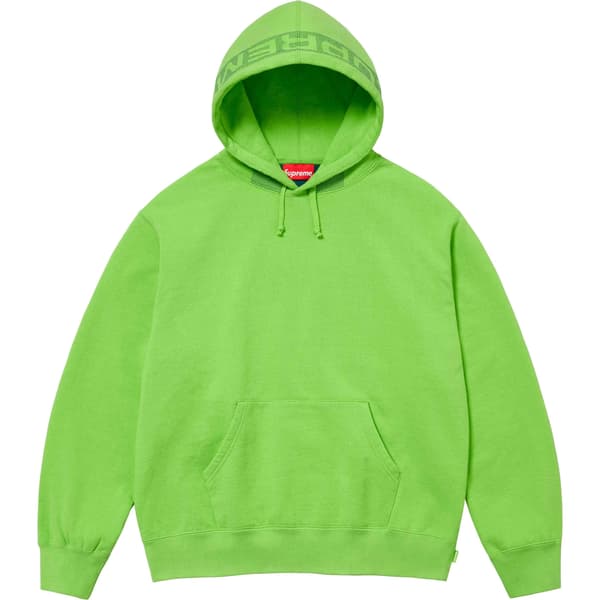 Supreme Jacquard Stripe Hooded Sweatshirt - Bright Green (front)