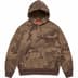 Supreme Jacquard Stripe Hooded Sweatshirt - Brown Camo (front)