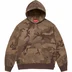 Supreme Jacquard Stripe Hooded Sweatshirt - Brown Camo (front)