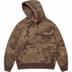 Supreme Jacquard Stripe Hooded Sweatshirt - Brown Camo (front)