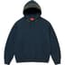 Supreme Jacquard Stripe Hooded Sweatshirt - Navy (front)