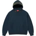 Supreme Jacquard Stripe Hooded Sweatshirt - Navy (front)