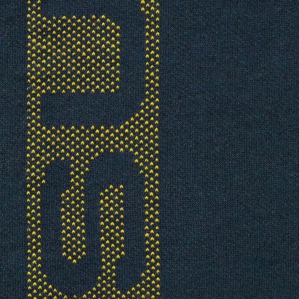 Supreme Jacquard Stripe Hooded Sweatshirt - Navy (front)