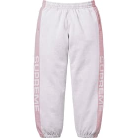 Supreme Jacquard Stripe Sweatpant Ash Grey