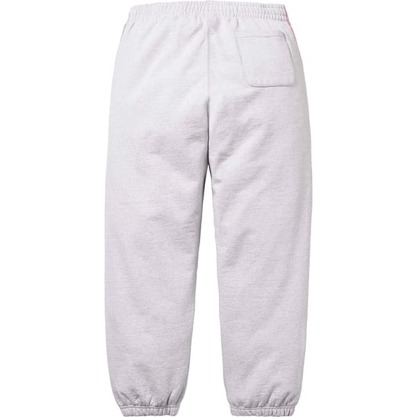 Supreme Jacquard Stripe Sweatpant - Ash Grey (front)