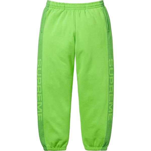 Supreme Jacquard Stripe Sweatpant - Bright Green (front)