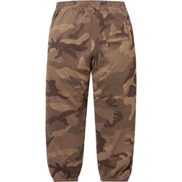 Supreme Jacquard Stripe Sweatpant - Brown Camo (front)