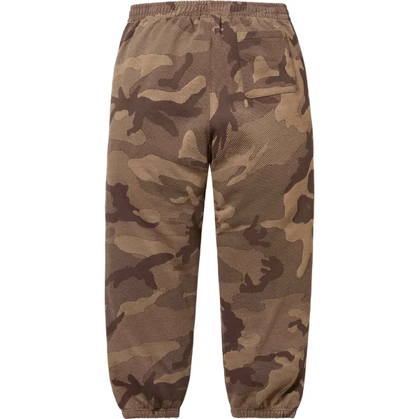 Supreme Jacquard Stripe Sweatpant - Brown Camo (front)