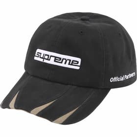 Supreme Jagged Visor 6-Panel Black