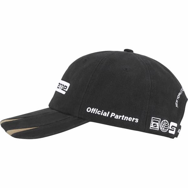 Supreme Jagged Visor 6-Panel - Black (front)