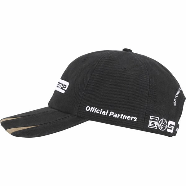 Supreme Jagged Visor 6-Panel - Black (front)